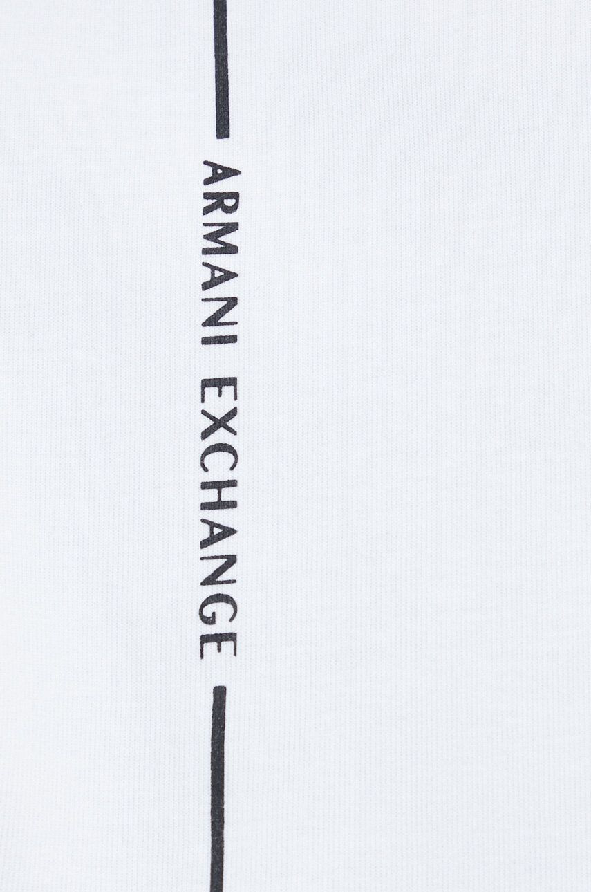 Armani Exchange Mikina pánská bílá barva vzorovaná - Pepit.cz