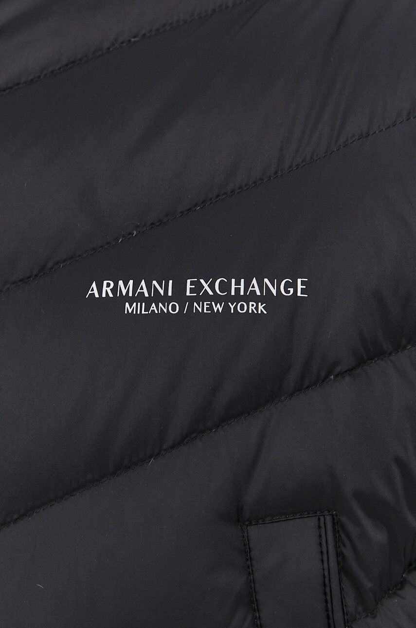 Armani Exchange Péřová bunda pánská černá barva zimní - Pepit.cz