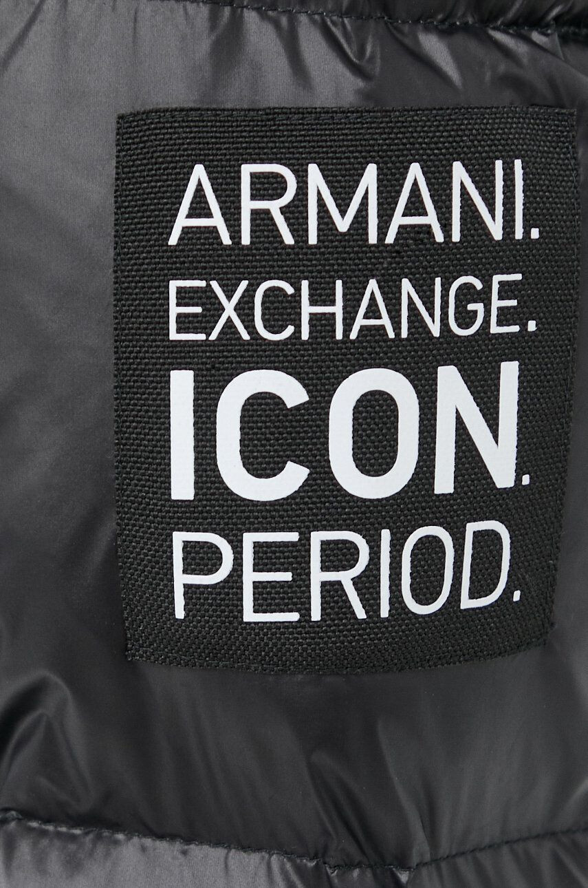 Armani Exchange Péřová bunda dámská černá barva zimní - Pepit.cz