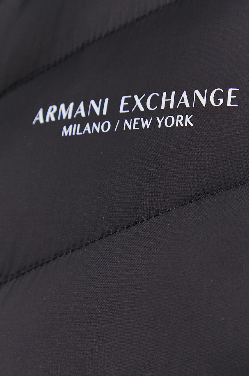 Armani Exchange Péřová bunda pánská černá barva zimní - Pepit.cz