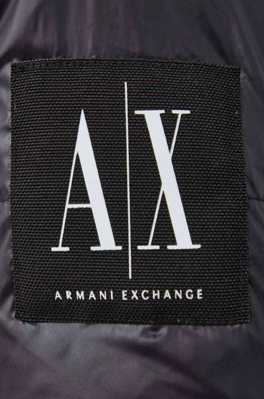 Armani Exchange Péřová bunda pánská černá barva zimní - Pepit.cz