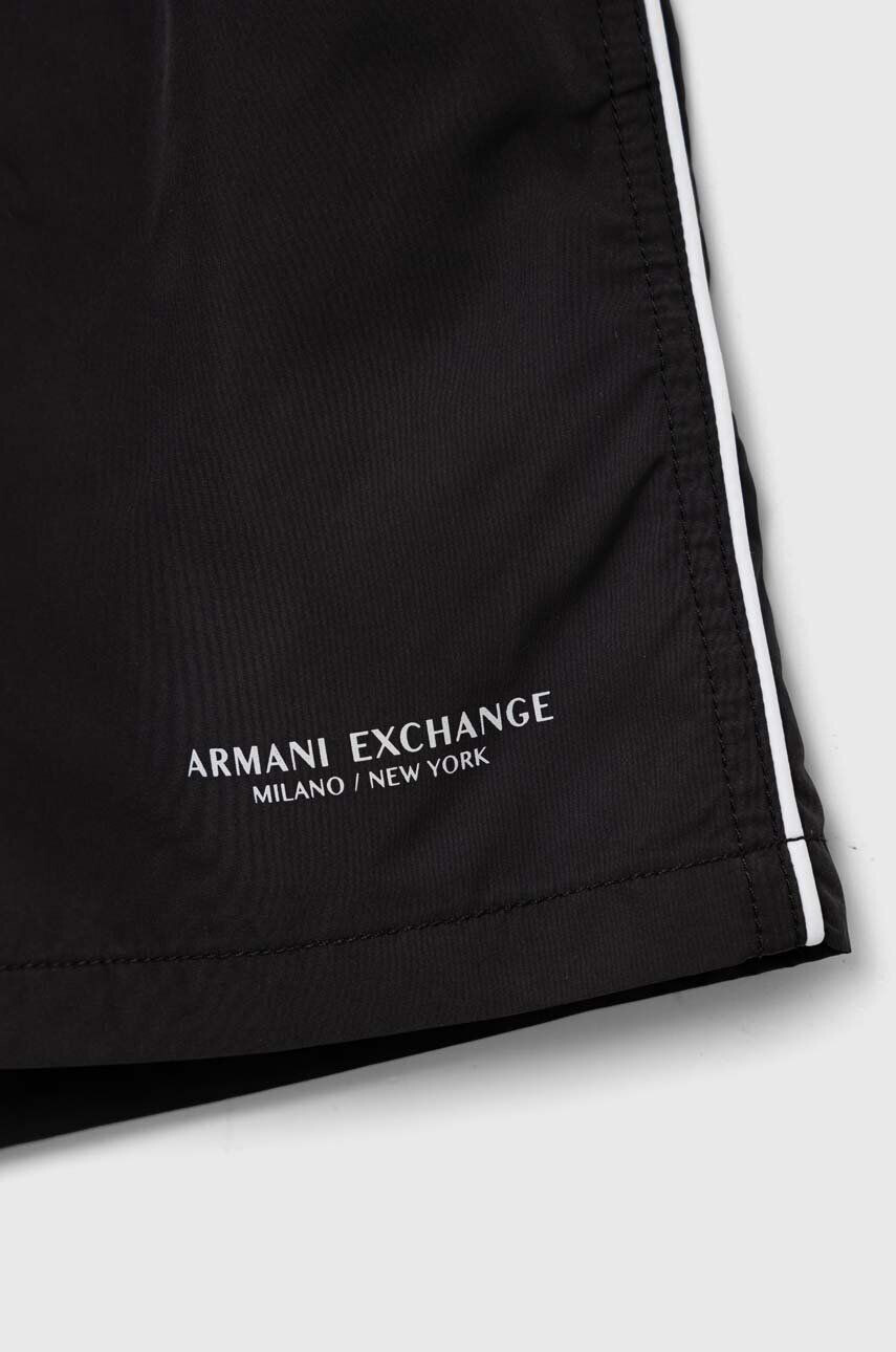 Armani Exchange Plavkové šortky černá barva - Pepit.cz