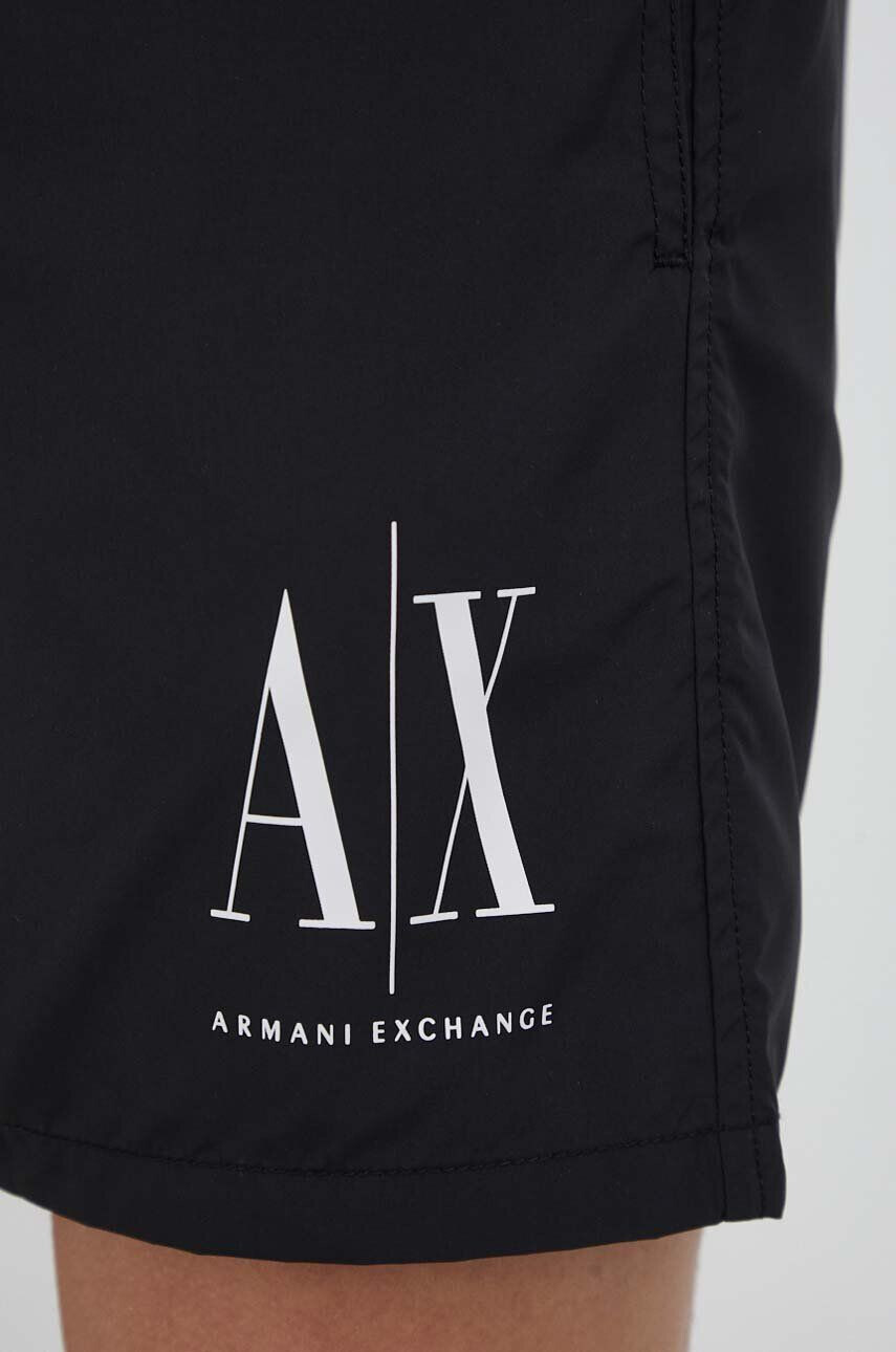 Armani Exchange Plavkové šortky černá barva - Pepit.cz