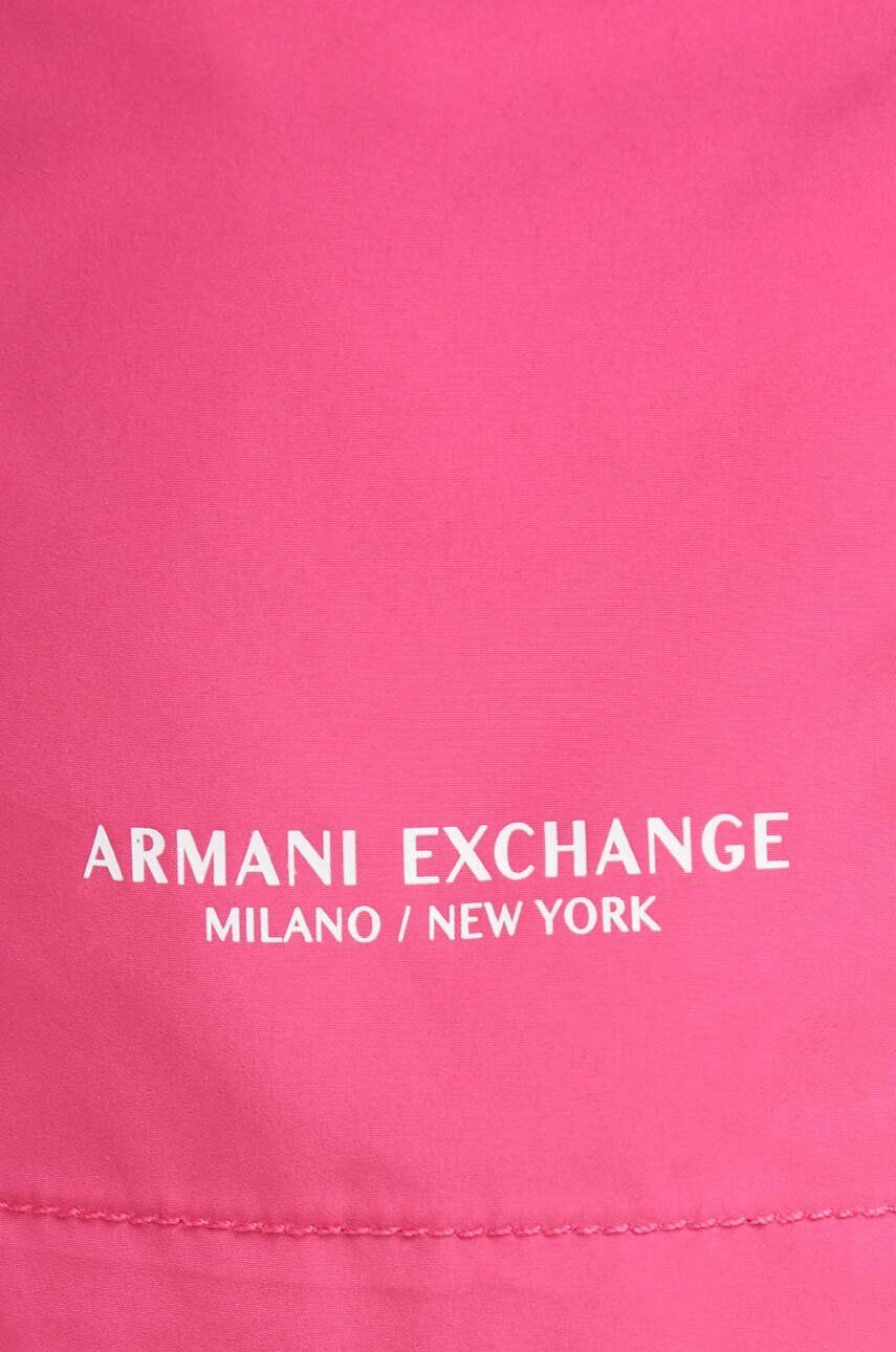 Armani Exchange Plavkové šortky růžová barva - Pepit.cz