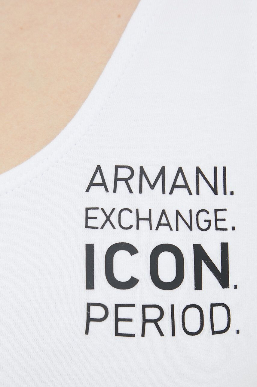 Armani Exchange Podprsenka bílá barva - Pepit.cz