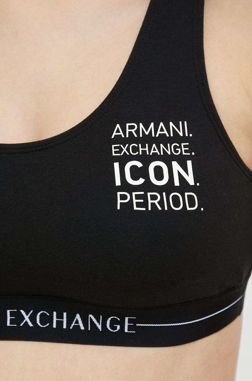 Armani Exchange Podprsenka černá barva - Pepit.cz