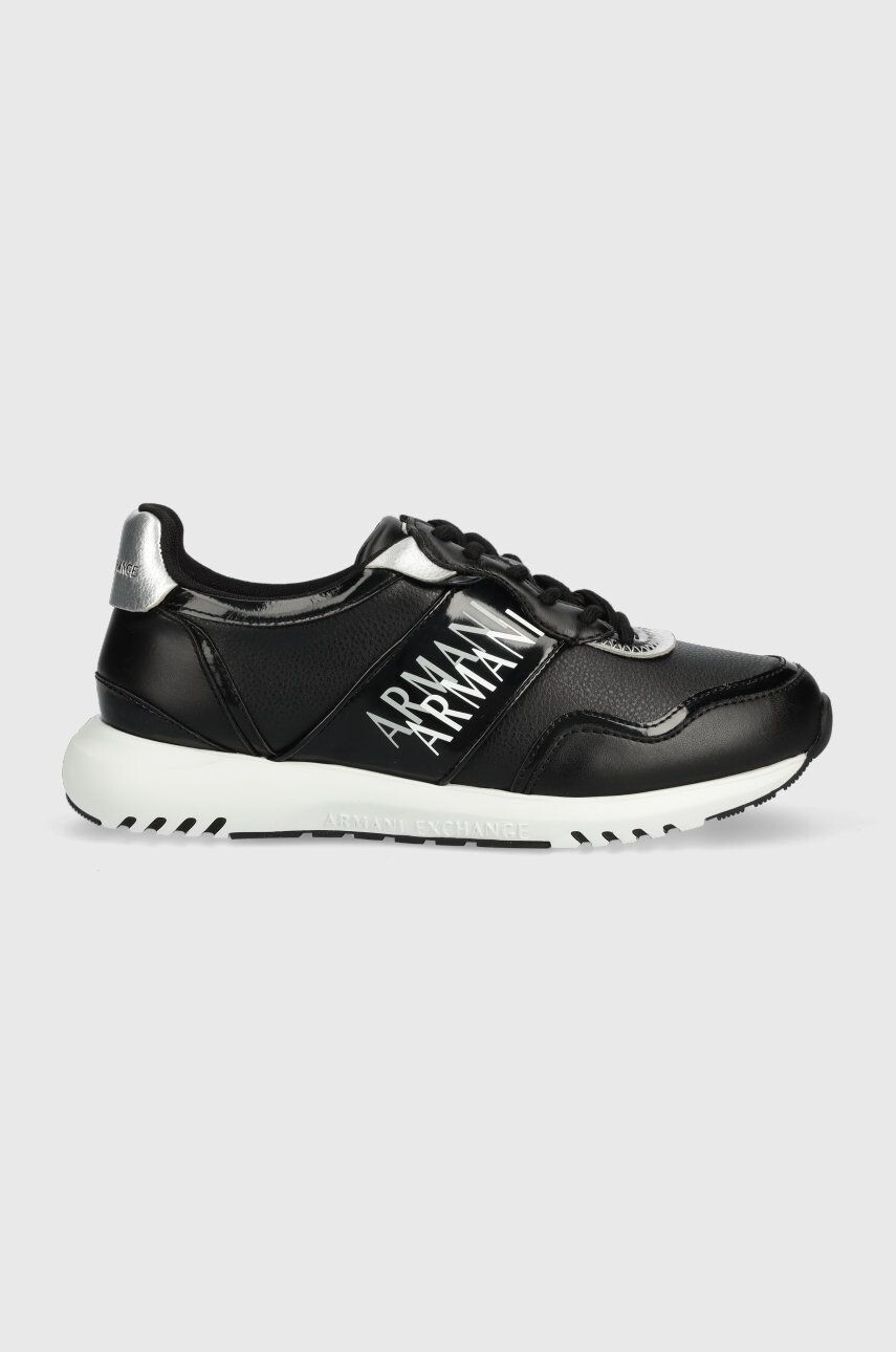 Armani Exchange Sneakers boty černá barva - Pepit.cz