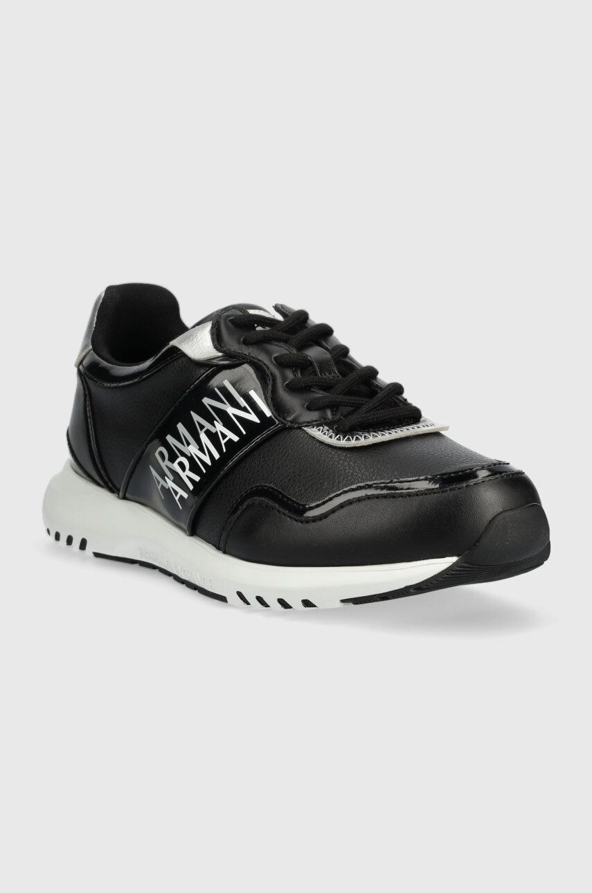 Armani Exchange Sneakers boty černá barva - Pepit.cz