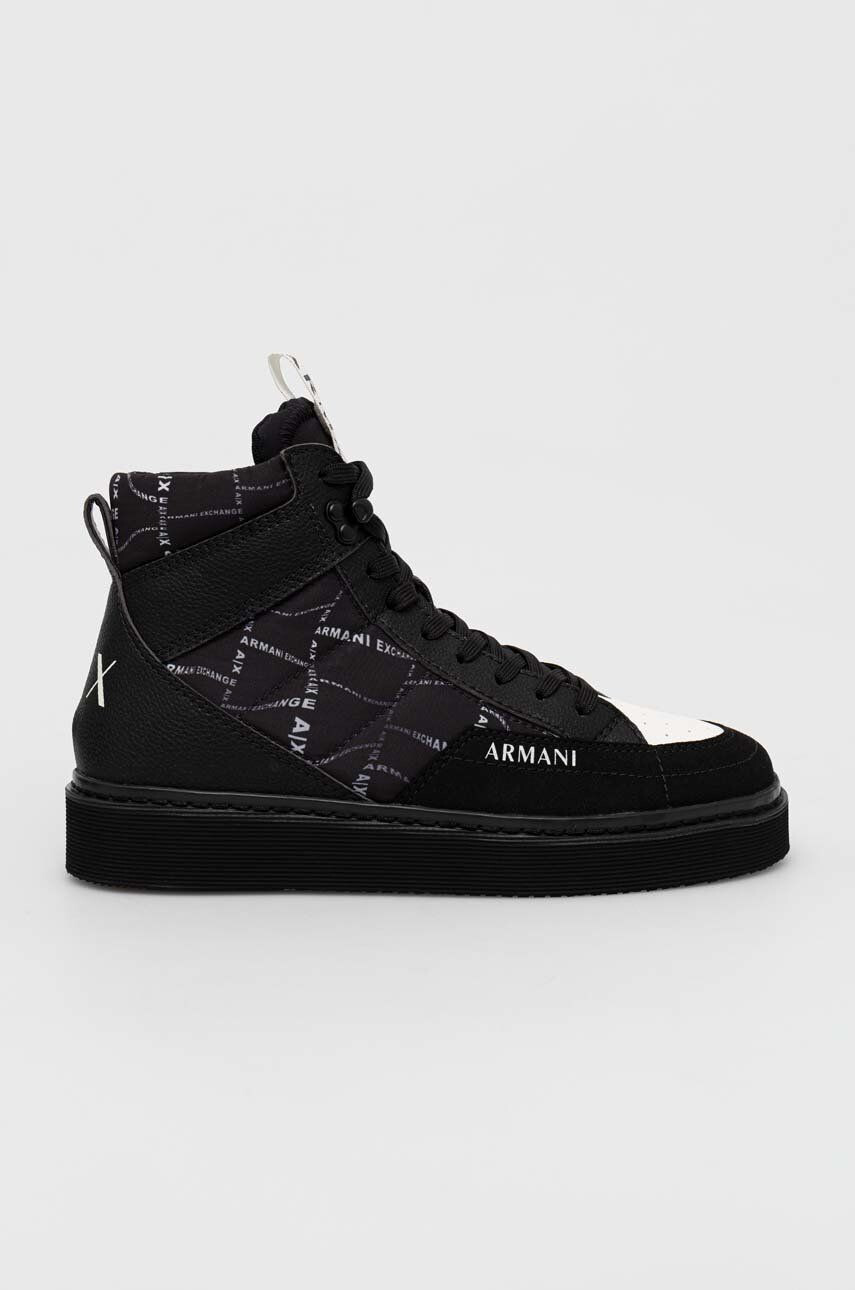 Armani Exchange Sneakers boty černá barva XUZ043 XV640 S277 - Pepit.cz