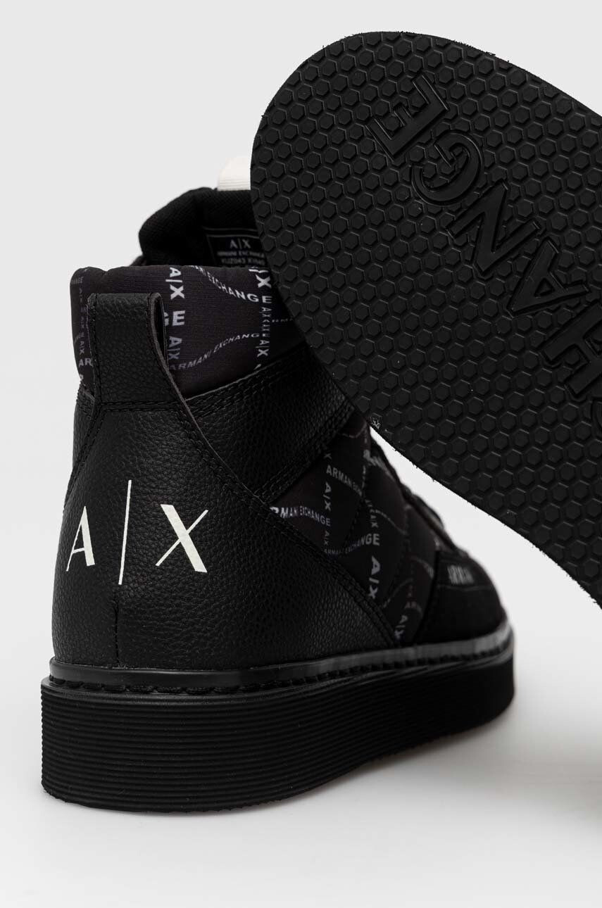 Armani Exchange Sneakers boty černá barva XUZ043 XV640 S277 - Pepit.cz