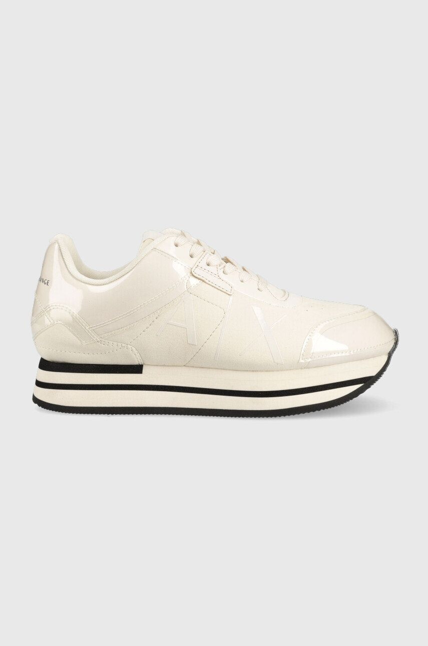 Armani Exchange Sneakers boty béžová barva - Pepit.cz