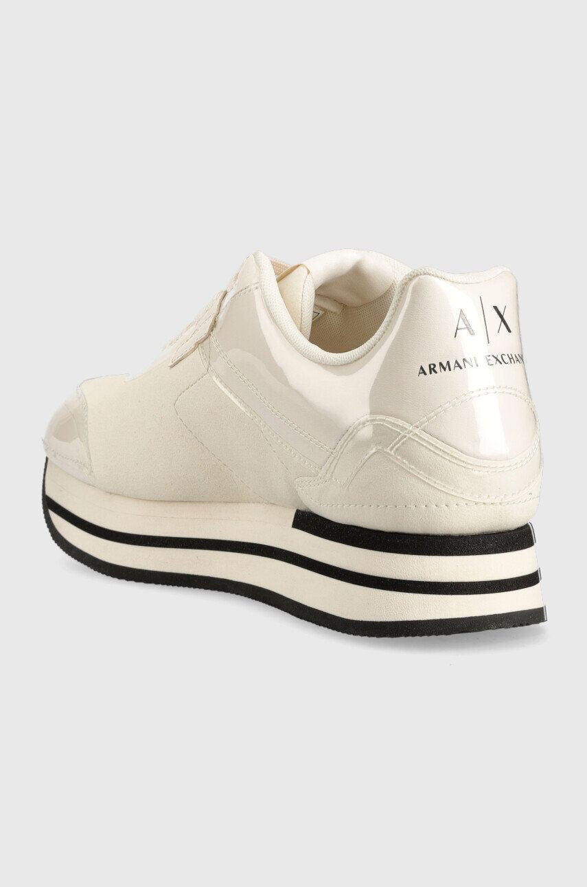 Armani Exchange Sneakers boty béžová barva - Pepit.cz