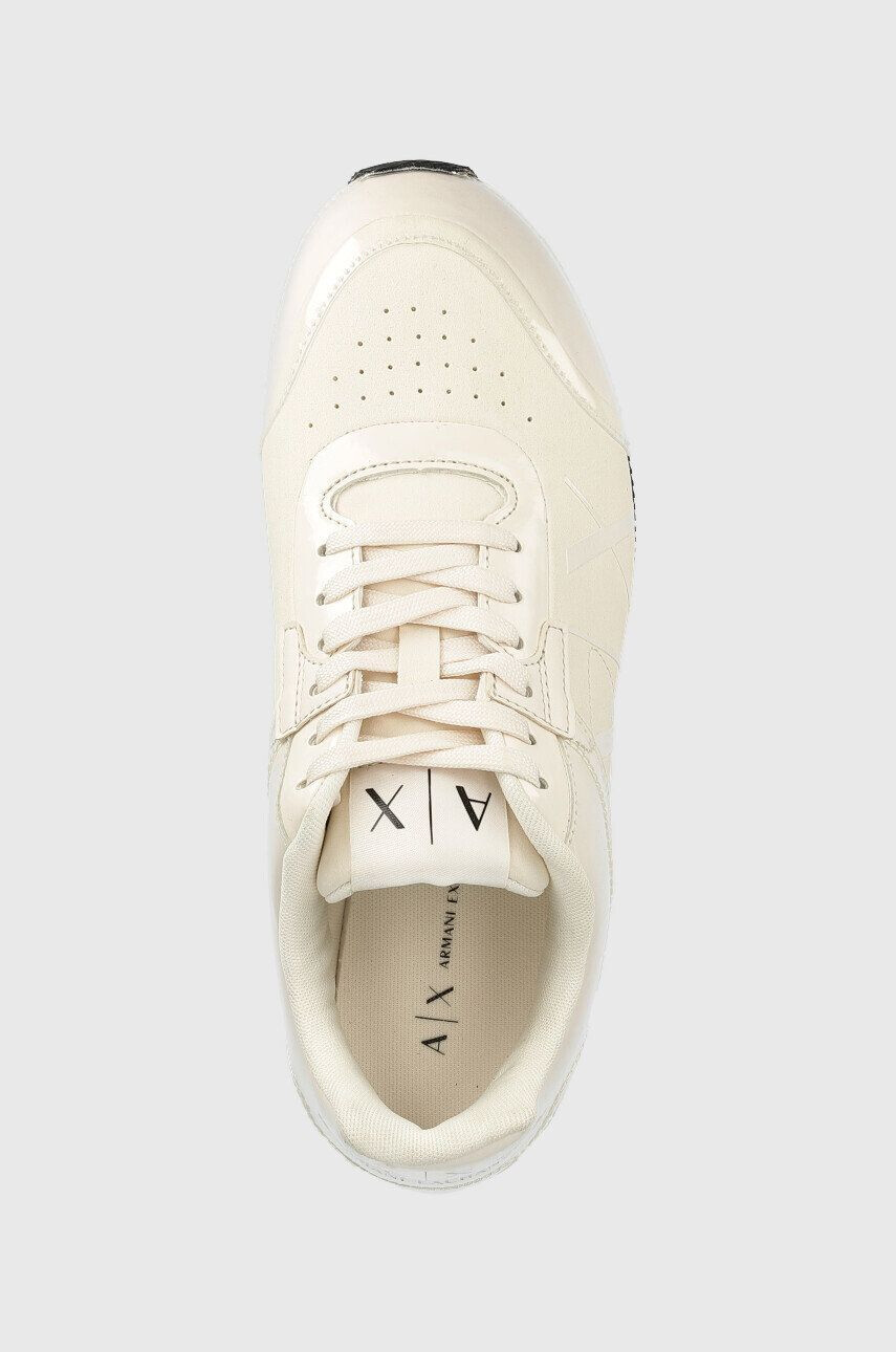 Armani Exchange Sneakers boty béžová barva - Pepit.cz