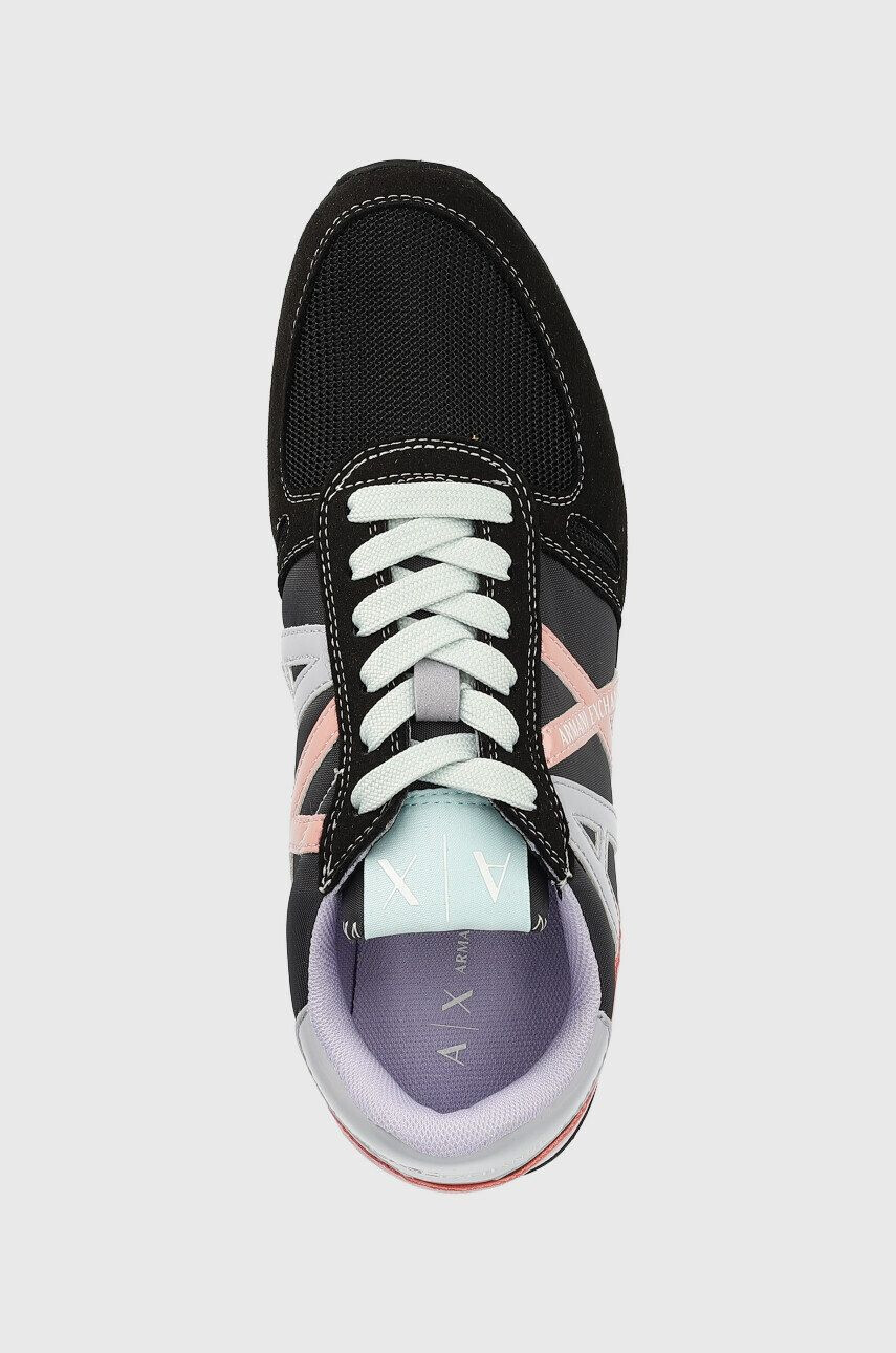 Armani Exchange Sneakers boty černá barva - Pepit.cz