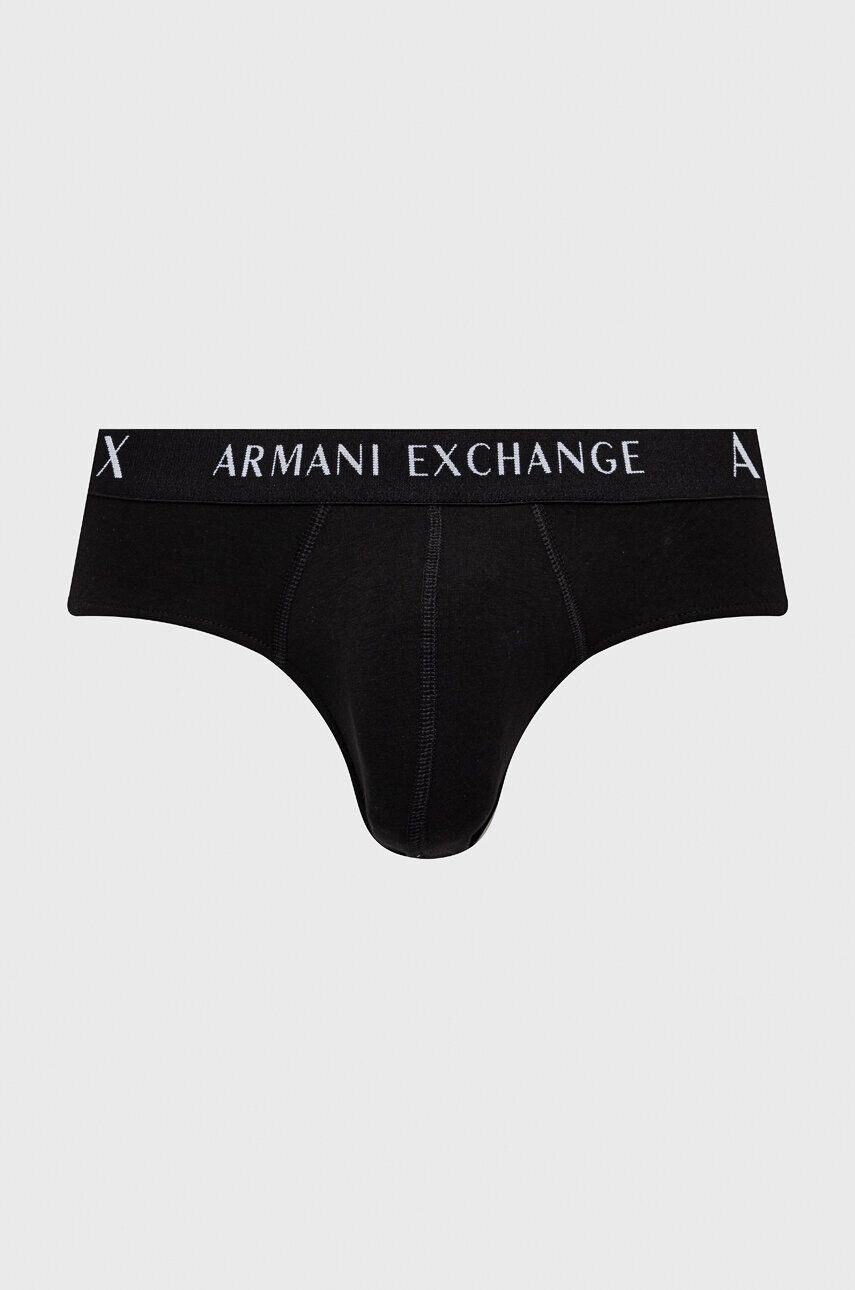 Armani Exchange Spodní prádlo 2-pack pánské černá barva - Pepit.cz