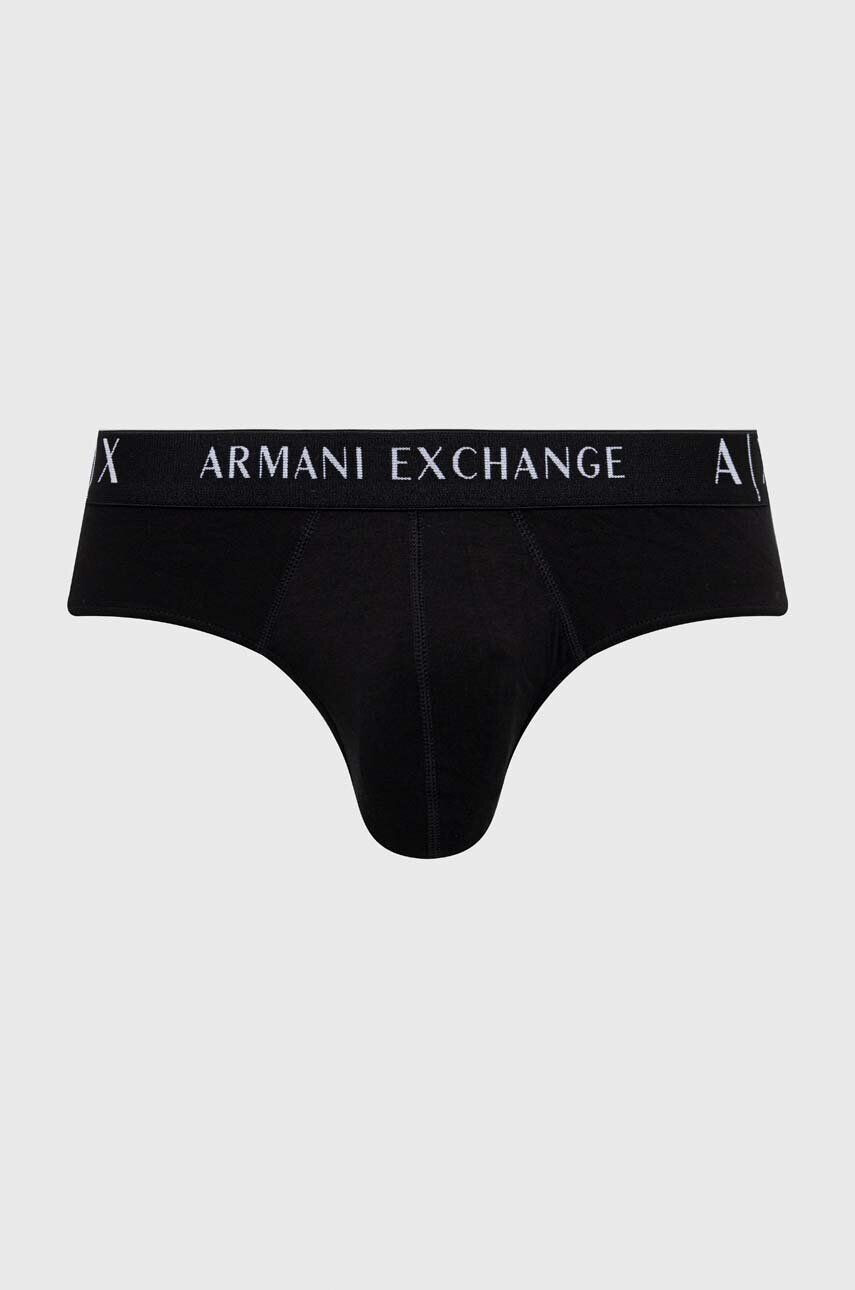 Armani Exchange Spodní prádlo 3-pack pánské černá barva - Pepit.cz