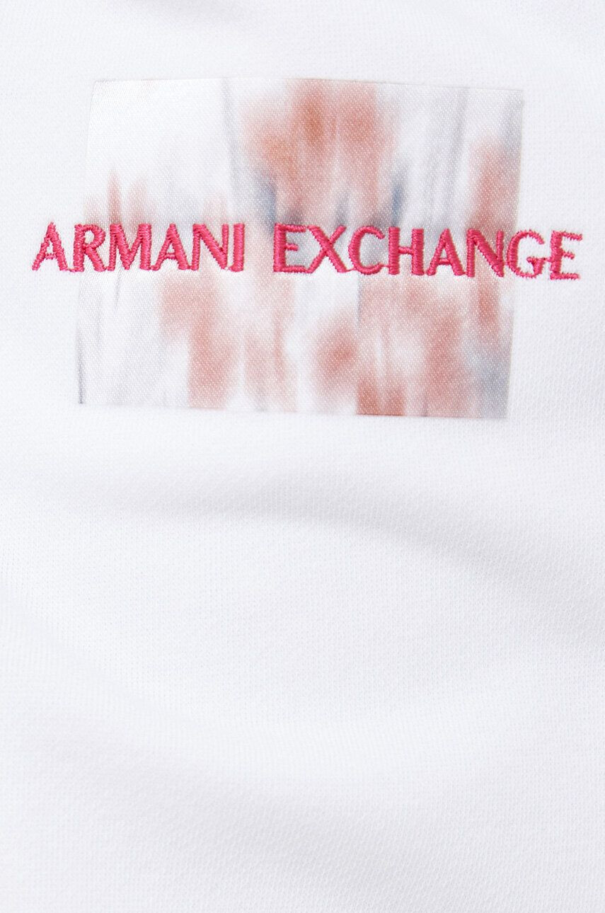 Armani Exchange Tepláky bílá barva hladké - Pepit.cz