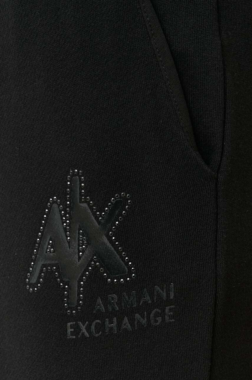 Armani Exchange Tepláky bílá barva s aplikací - Pepit.cz