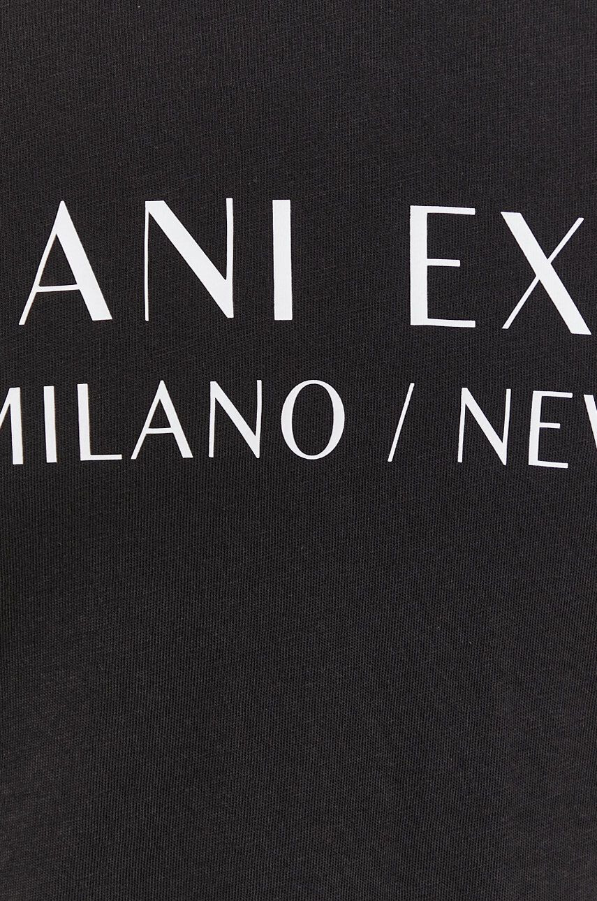 Armani Exchange Tričko pánské černá barva s potiskem - Pepit.cz