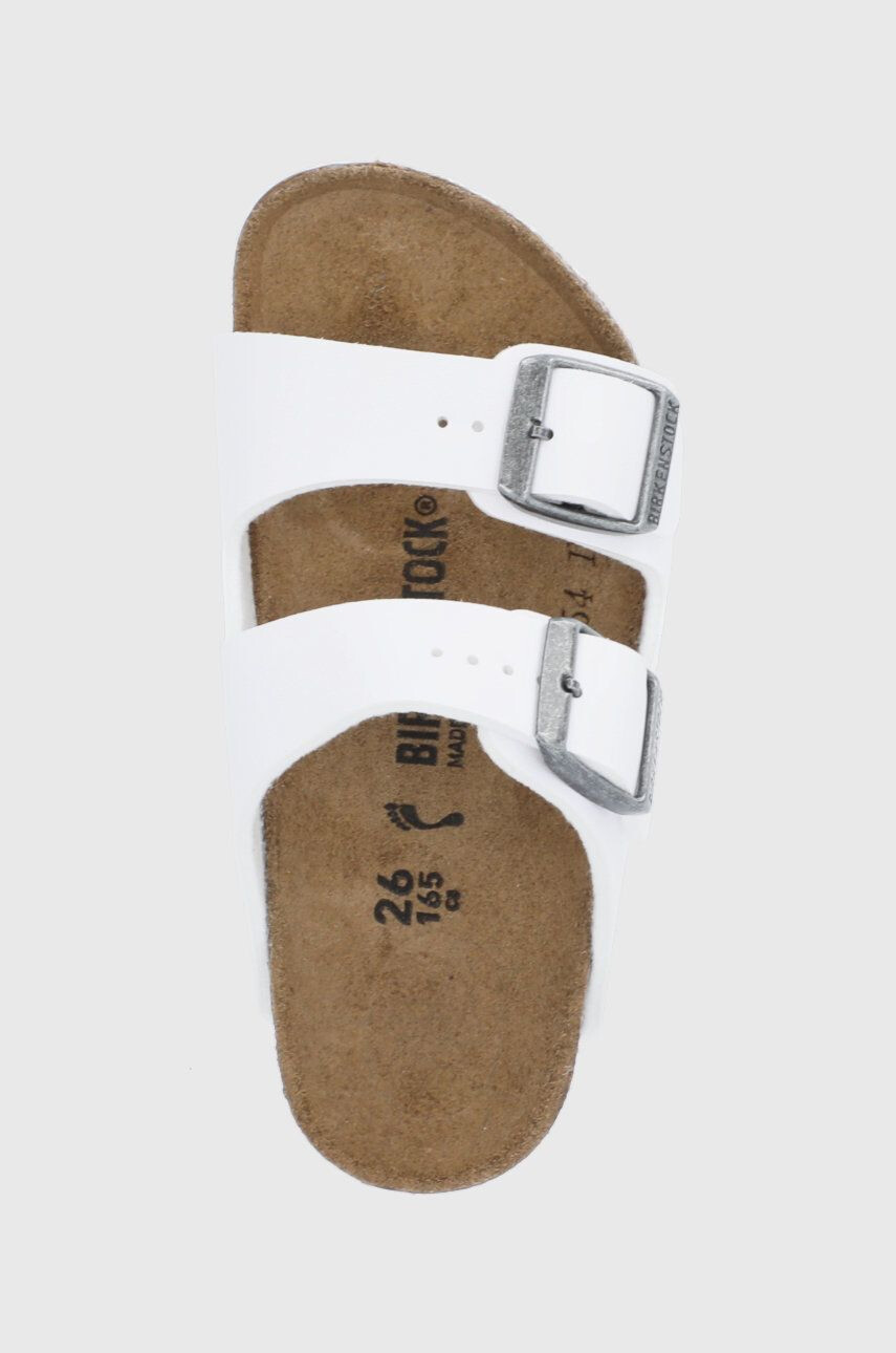 Birkenstock Dětské pantofle bílá barva - Pepit.cz