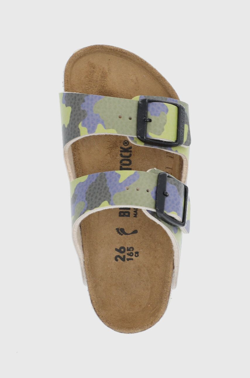 Birkenstock Dětské pantofle zelená barva - Pepit.cz