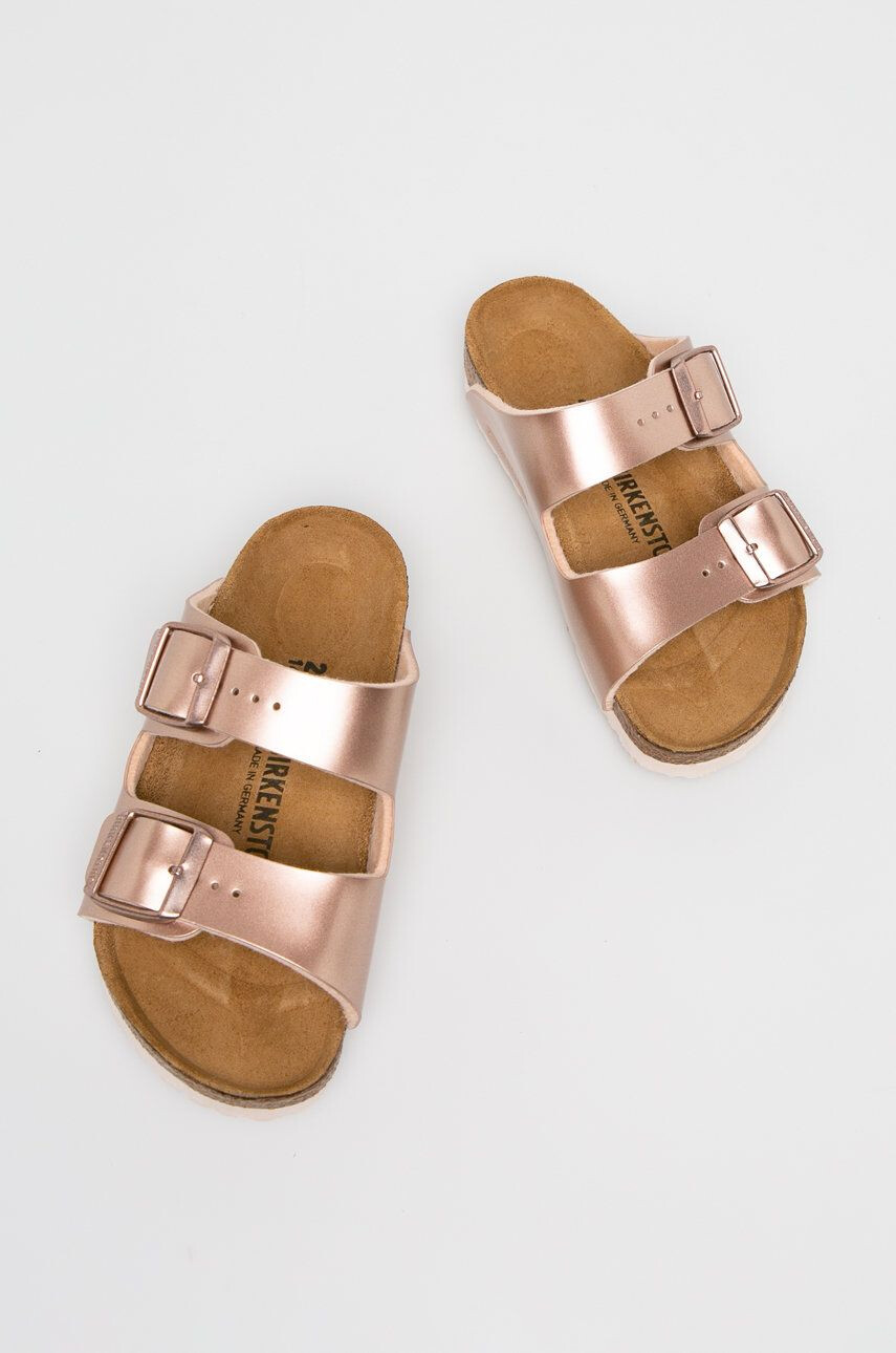 Birkenstock Dětské pantofle růžová barva - Pepit.cz