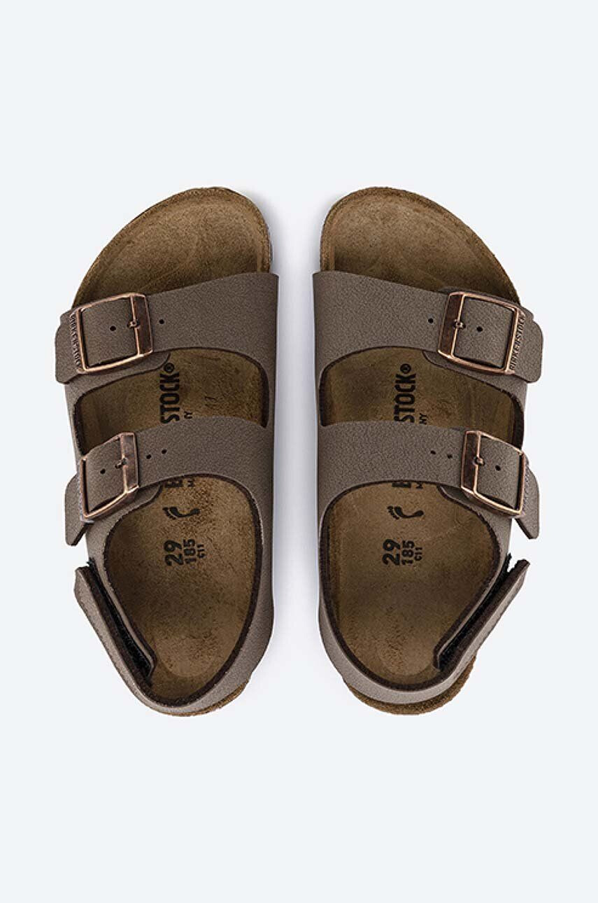 Birkenstock Dětské sandály hnědá barva - Pepit.cz