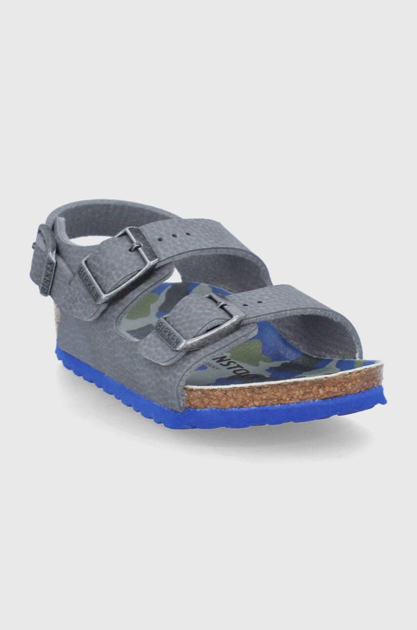 Birkenstock Dětské sandály šedá barva - Pepit.cz