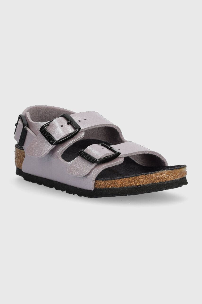 Birkenstock Dětské sandály Milano fialová barva - Pepit.cz