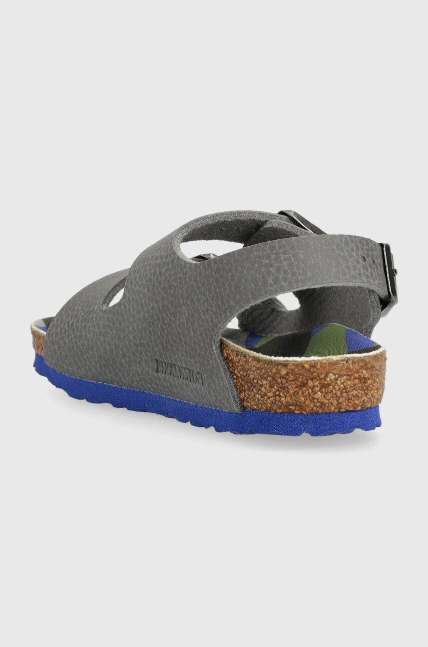 Birkenstock Dětské sandály Milano šedá barva - Pepit.cz