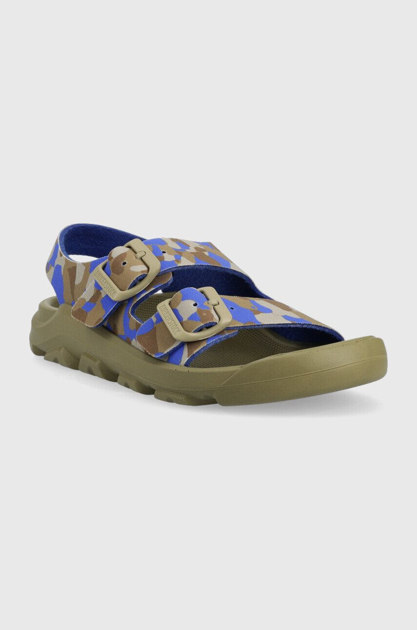 Birkenstock Dětské sandály Mogami zelená barva - Pepit.cz