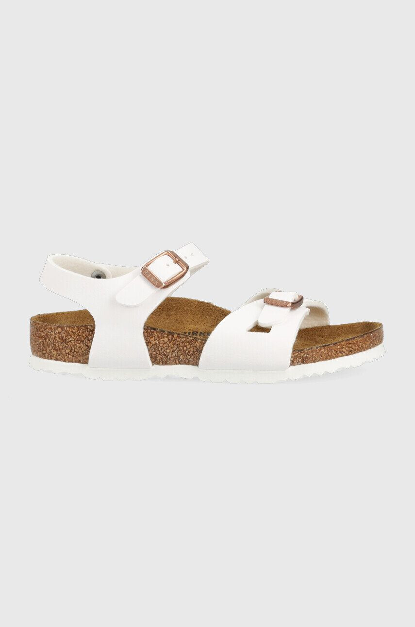 Birkenstock Dětské sandály Rio bílá barva - Pepit.cz