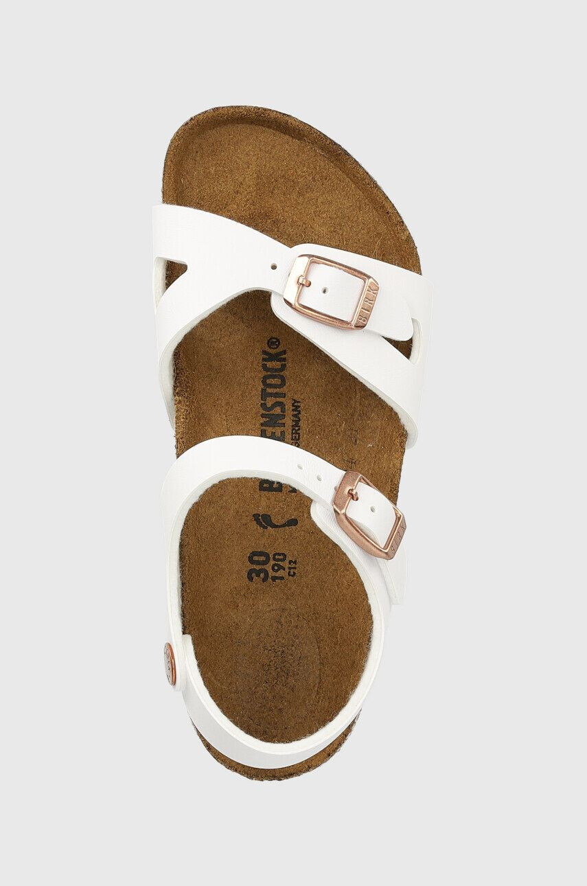 Birkenstock Dětské sandály Rio bílá barva - Pepit.cz