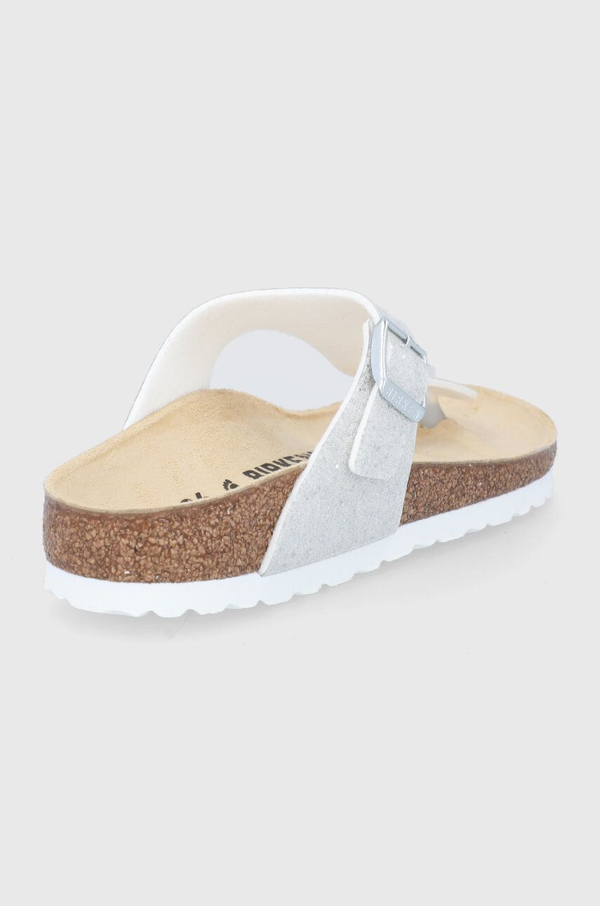 Birkenstock Dětské žabky stříbrná barva - Pepit.cz