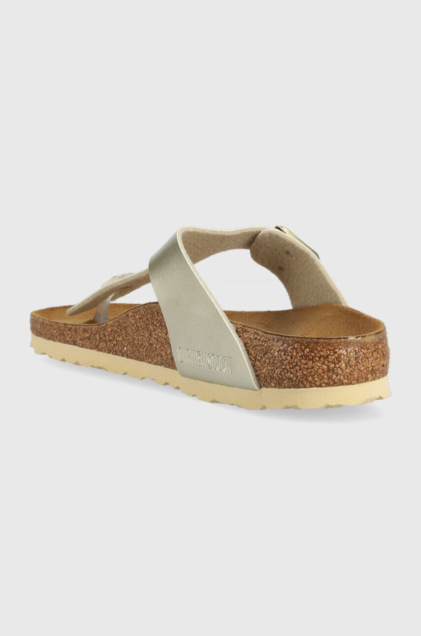 Birkenstock Dětské žabky zlatá barva - Pepit.cz