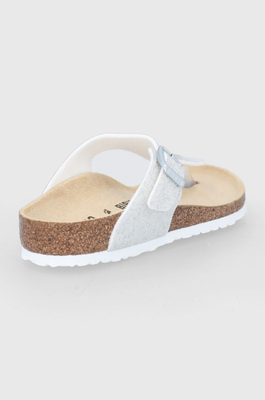 Birkenstock Dětské žabky stříbrná barva - Pepit.cz