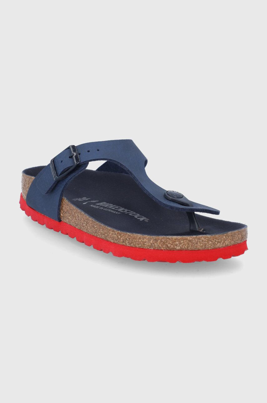 Birkenstock Dětské žabky tmavomodrá barva - Pepit.cz