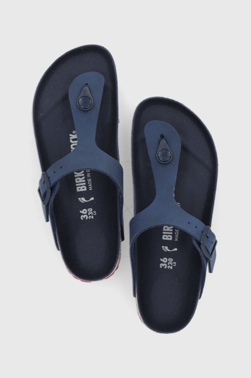 Birkenstock Dětské žabky tmavomodrá barva - Pepit.cz