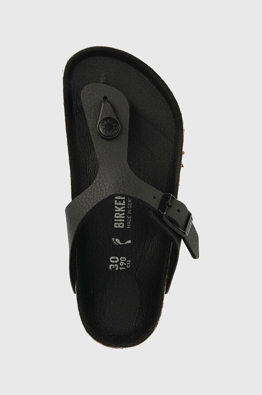 Birkenstock Dětské žabky Gizeh černá barva - Pepit.cz