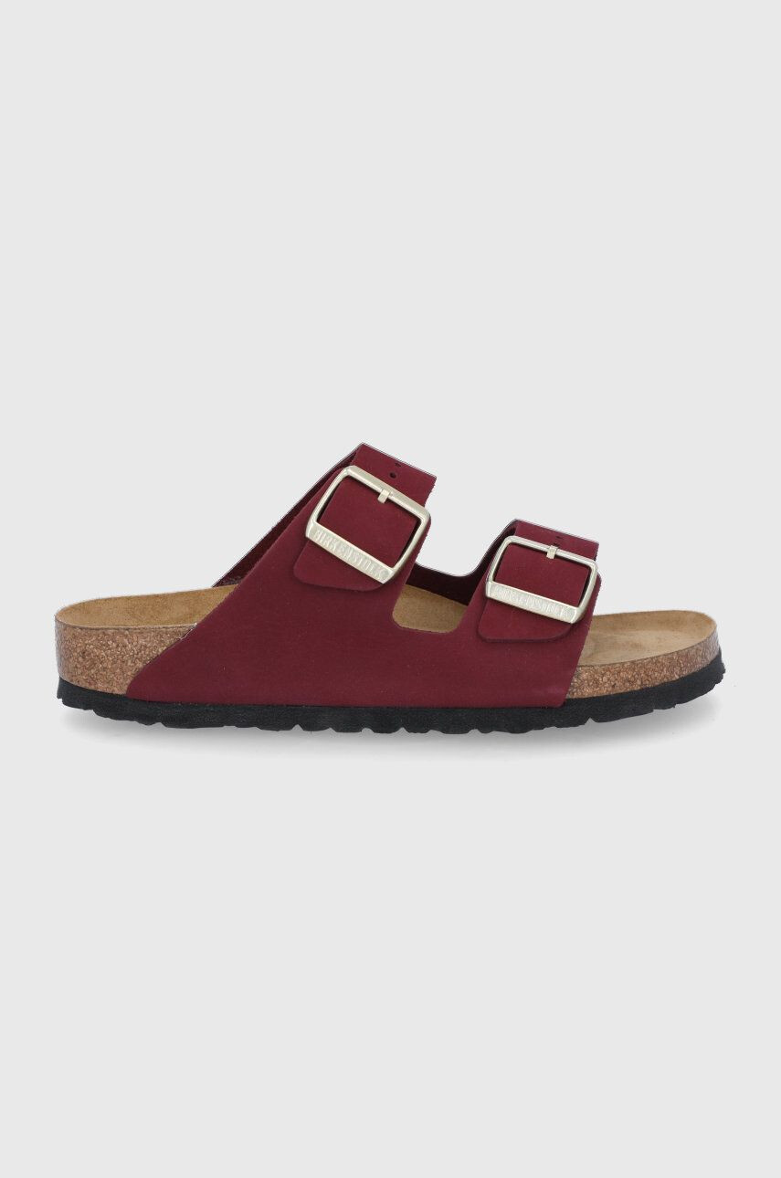 Birkenstock Kožené pantofle Arizona dámské hnědá barva - Pepit.cz