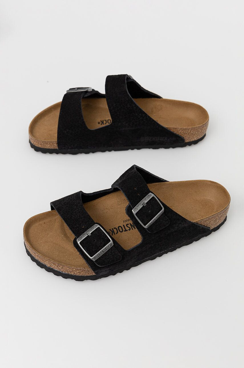 Birkenstock Kožené pantofle Arizona pánské černá barva 1020735.BLACK-BLACK - Pepit.cz