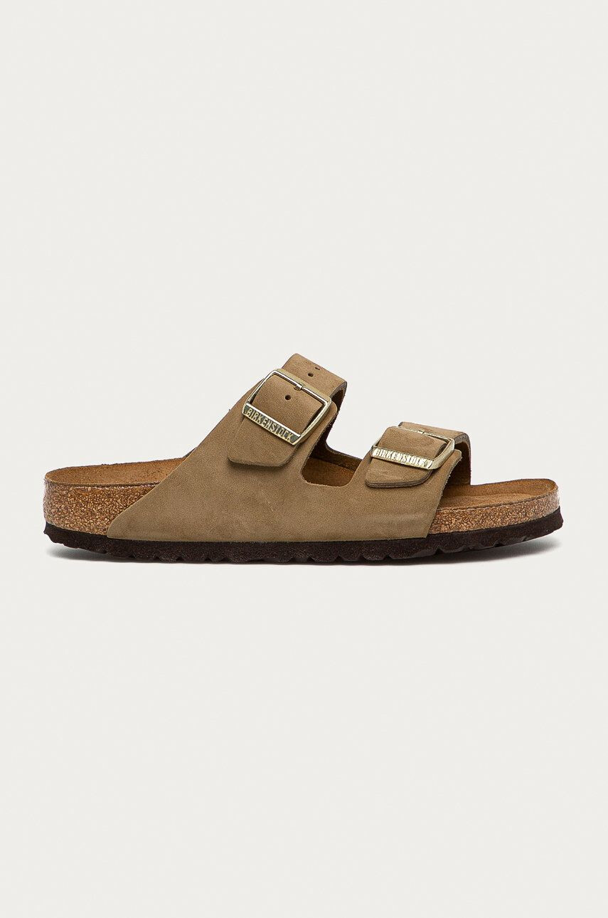 Birkenstock Kožené pantofle Arizona dámské oranžová barva 1025424 - Pepit.cz