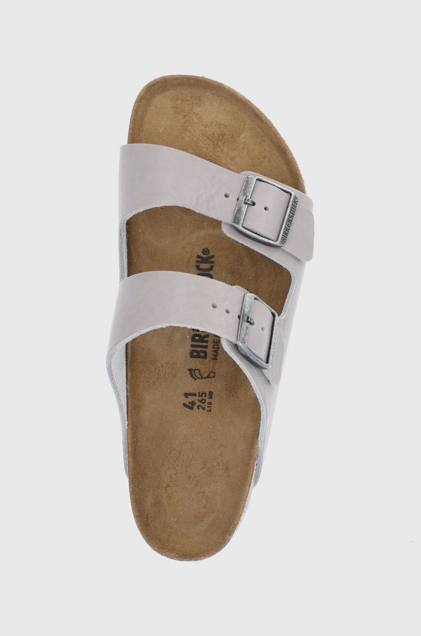 Birkenstock Kožené pantofle Arizona pánské šedá barva - Pepit.cz