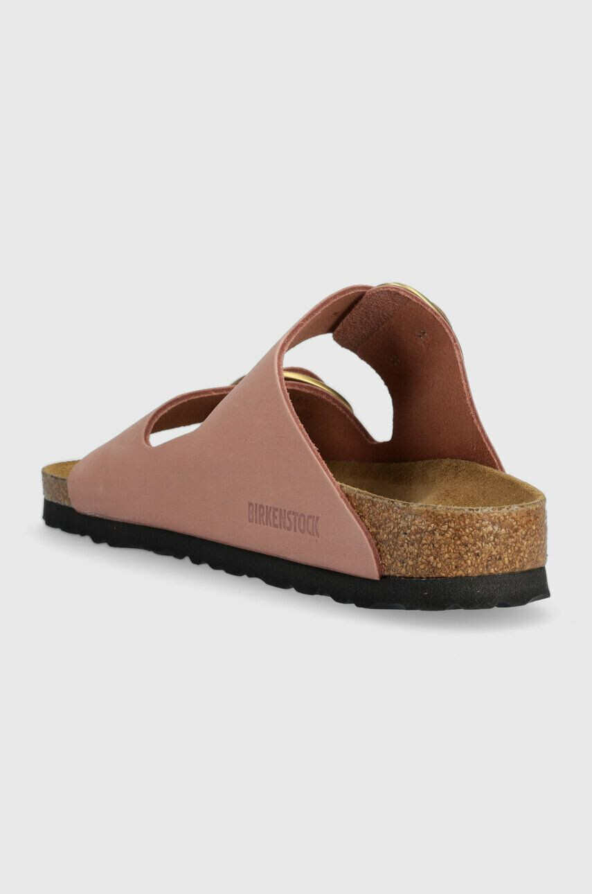 Birkenstock Kožené pantofle ARIZONA BIG BUCKLE dámské růžová barva 1024074 - Pepit.cz