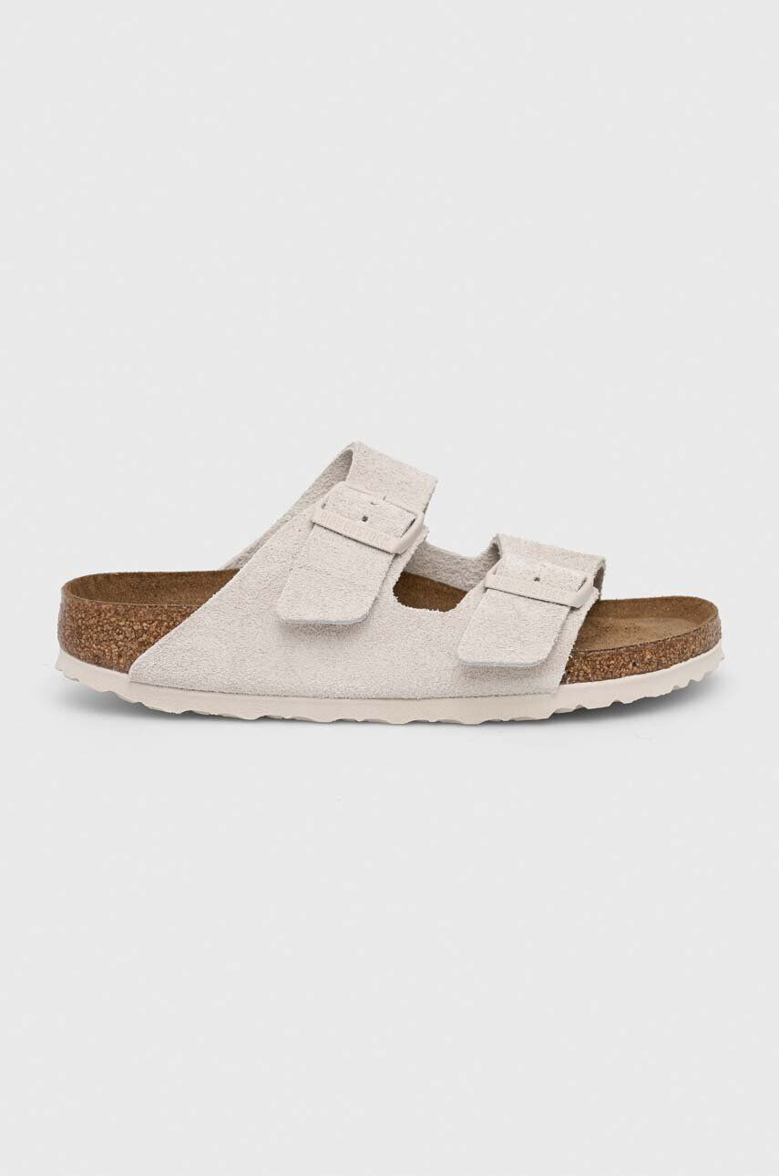 Birkenstock Kožené pantofle ARIZONA SFB dámské bílá barva 1024516 - Pepit.cz