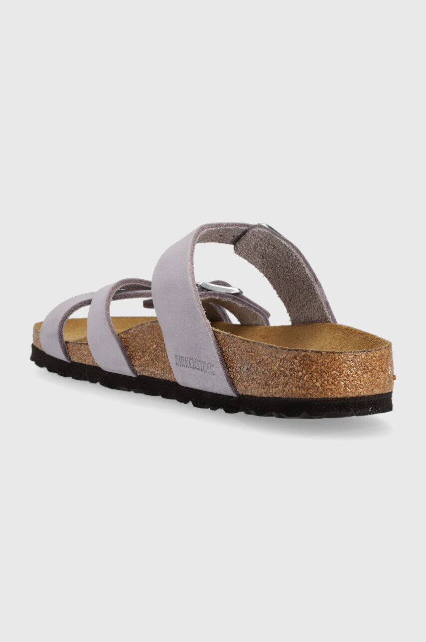 Birkenstock Kožené pantofle Franca SFB dámské fialová barva 1024270 - Pepit.cz