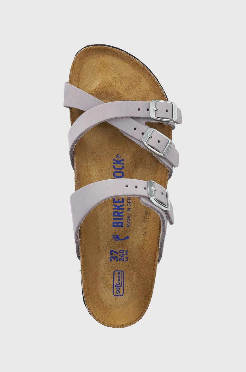 Birkenstock Kožené pantofle Franca SFB dámské fialová barva 1024270 - Pepit.cz