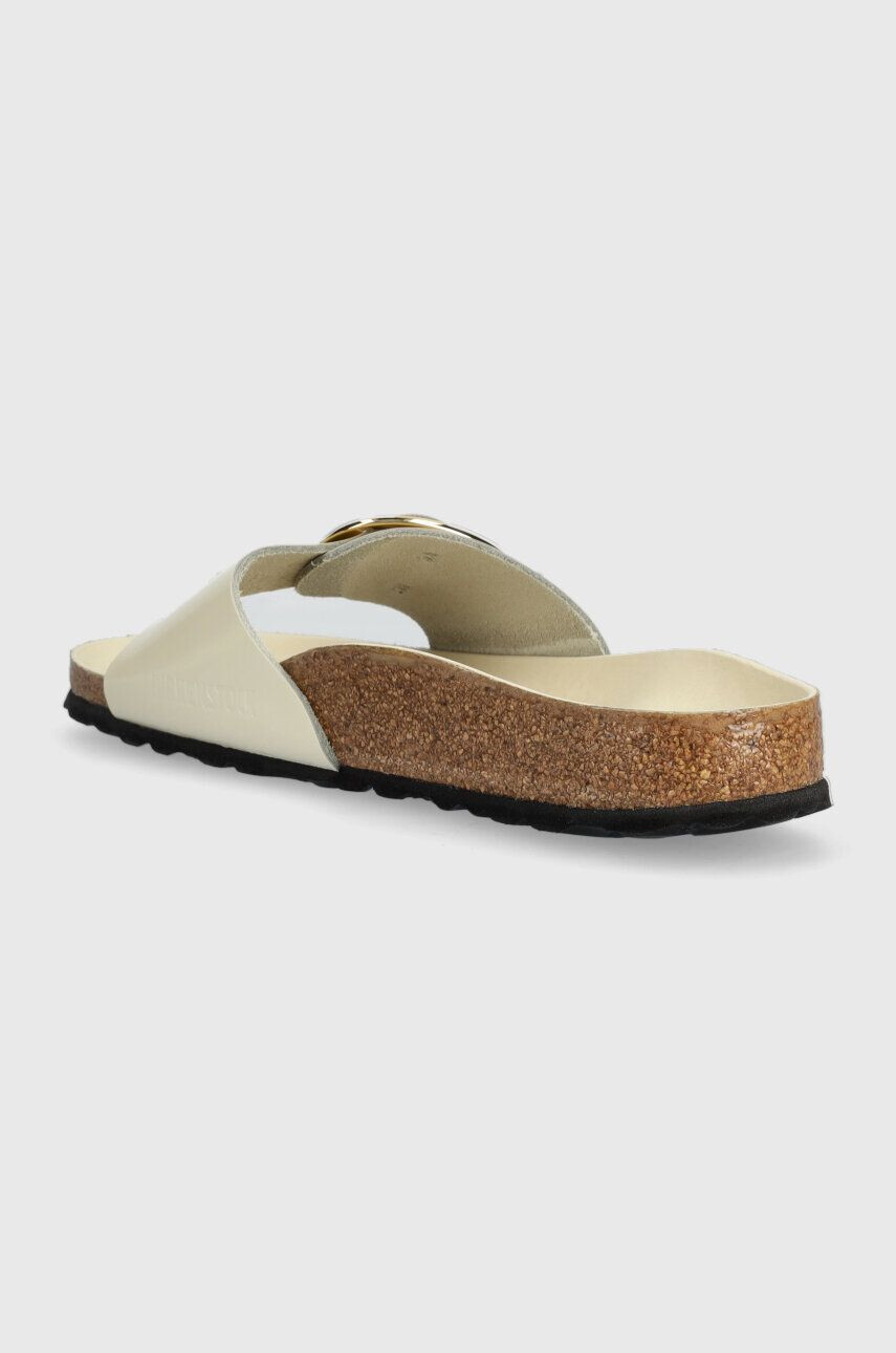 Birkenstock Kožené pantofle Madrid dámské béžová barva 1025298 - Pepit.cz