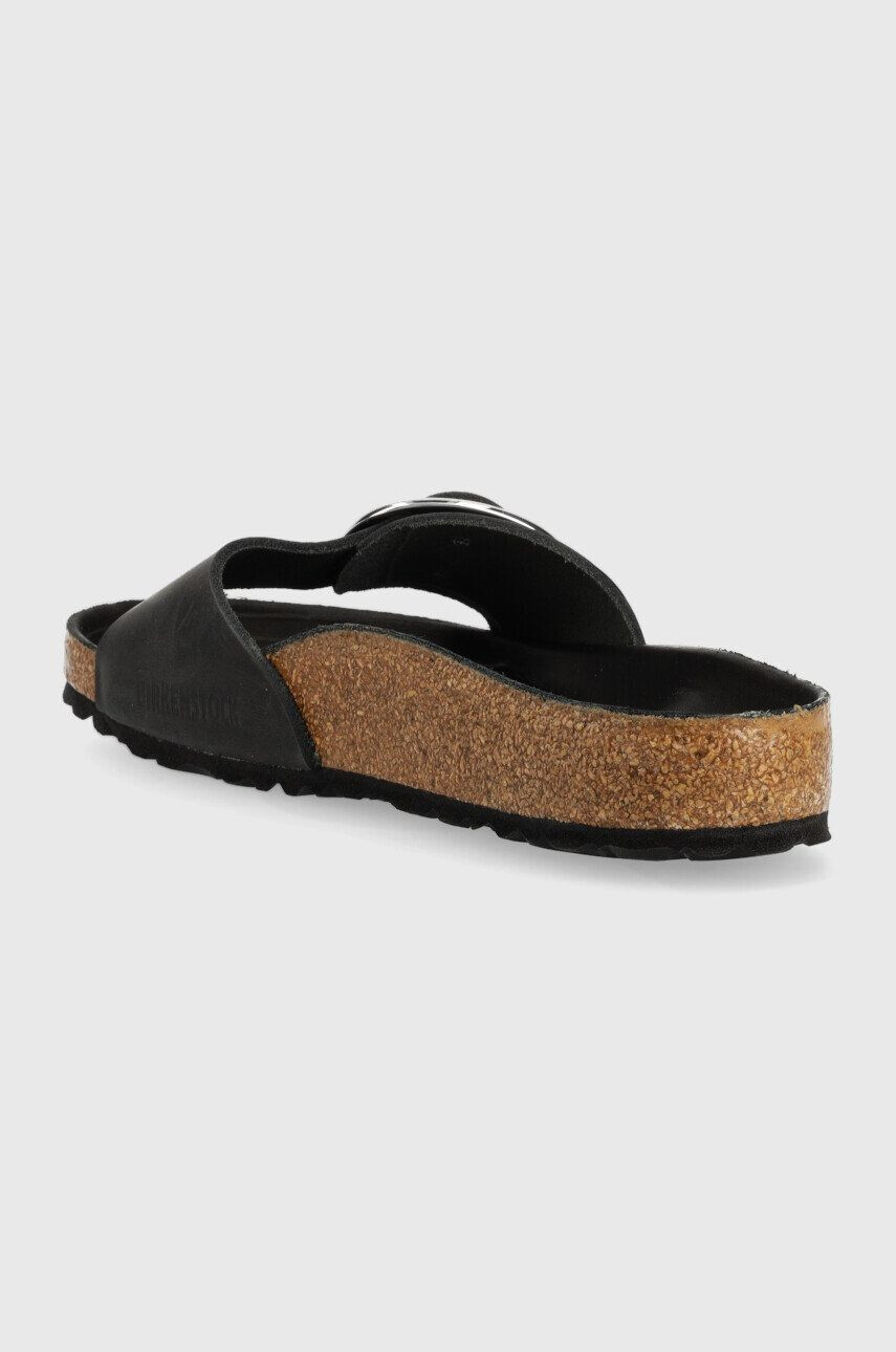 Birkenstock Kožené pantofle Madrid dámské hnědá barva 1014615 - Pepit.cz