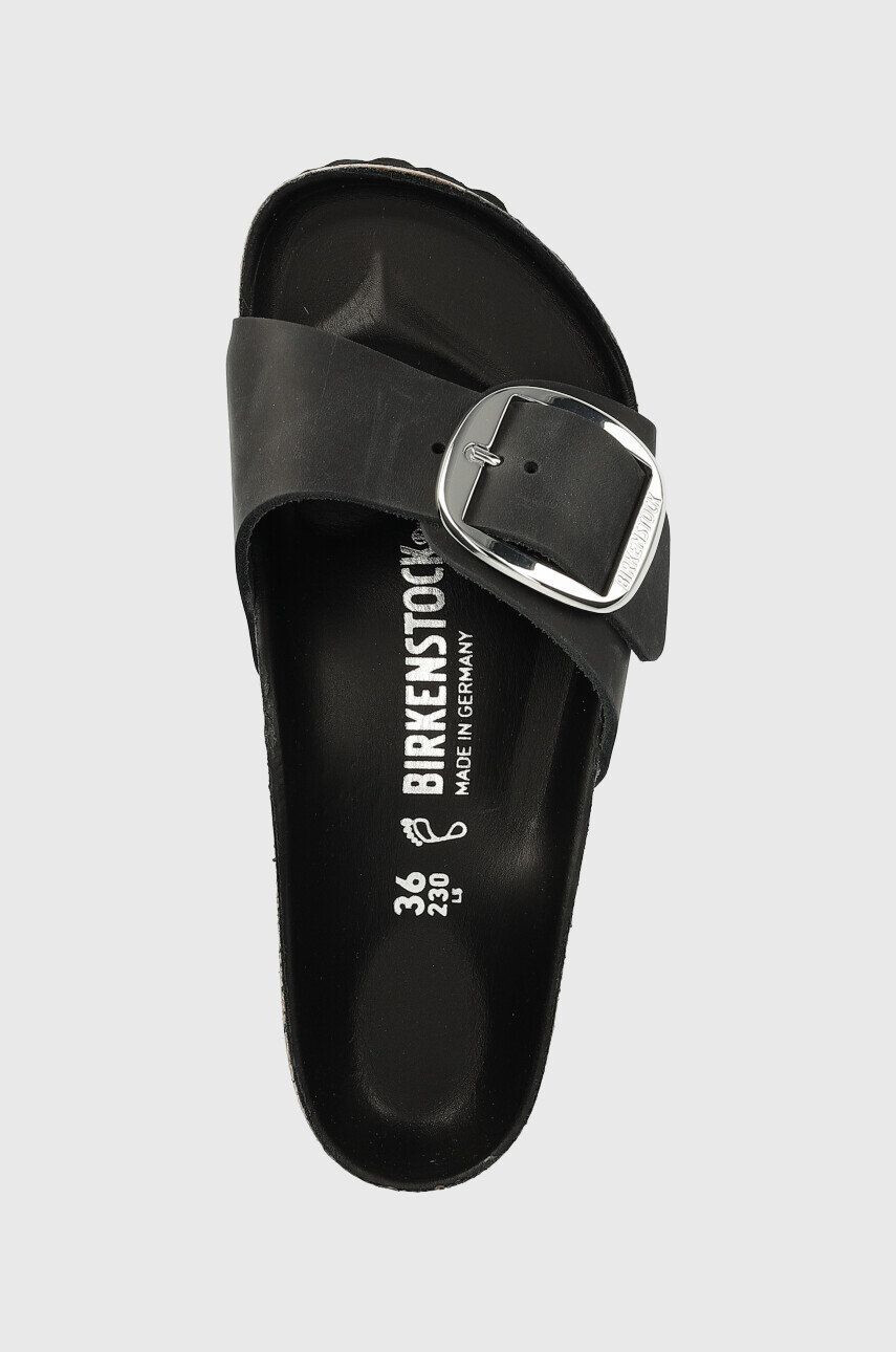 Birkenstock Kožené pantofle Madrid dámské hnědá barva 1014615 - Pepit.cz